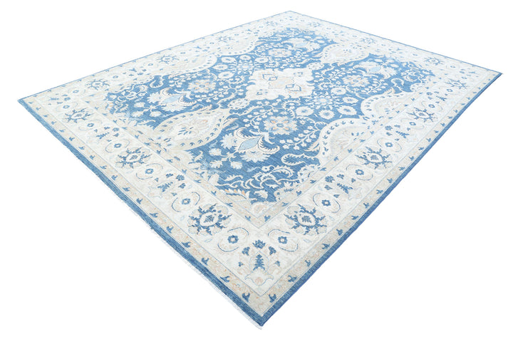 Hand Knotted Fine Ziegler Wool Rug 8' 8" x 11' 3" - No. AT25368
