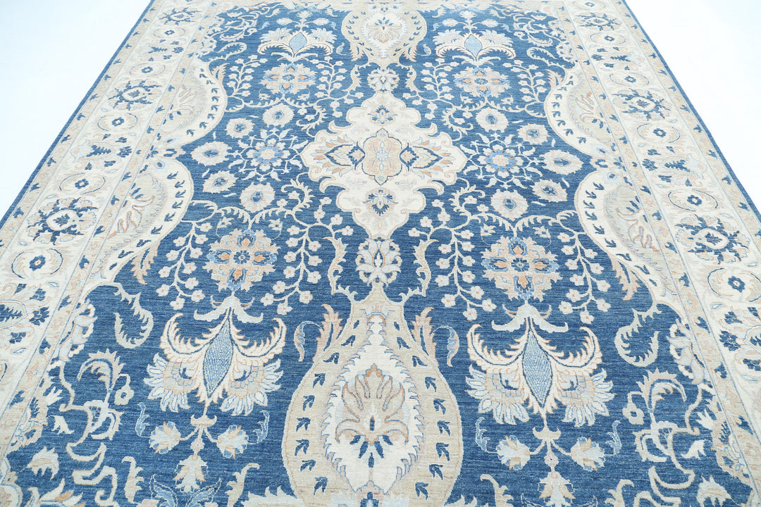 Hand Knotted Fine Ziegler Wool Rug 8' 8" x 11' 3" - No. AT25368