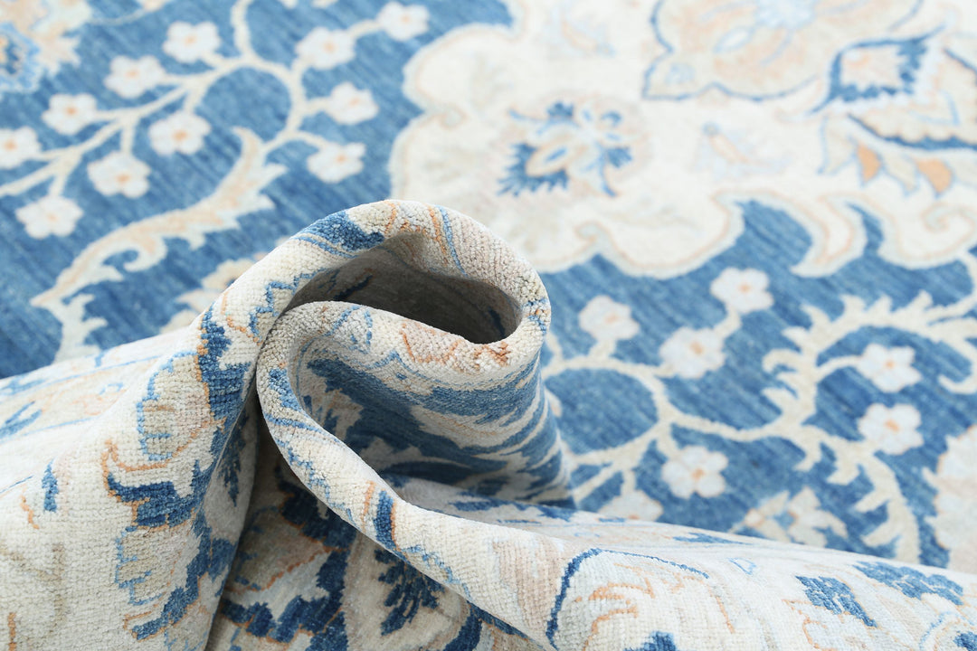 Hand Knotted Fine Ziegler Wool Rug 8' 8" x 11' 3" - No. AT25368