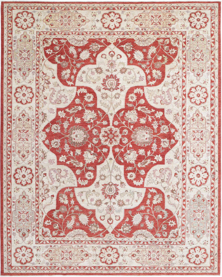 Hand Knotted Fine Ziegler Wool Rug 8' 1" x 10' 1" - No. AT46127