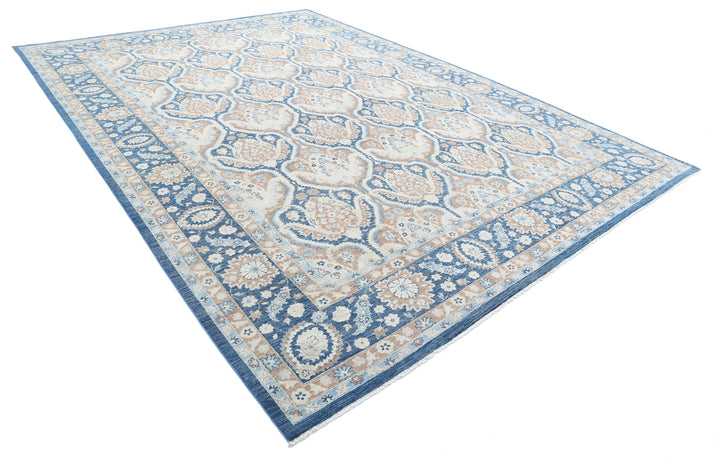 Hand Knotted Fine Ziegler Wool Rug 9' 9" x 13' 10" - No. AT96639