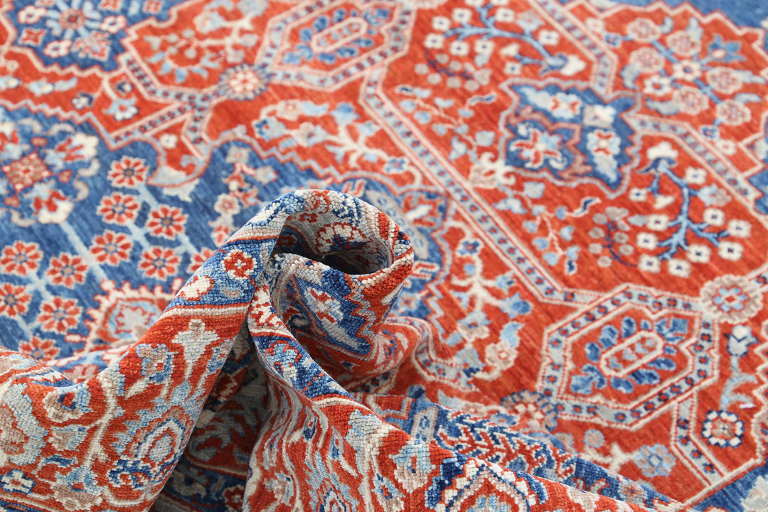 Hand Knotted Fine Ziegler Wool Rug 8' 9" x 11' 8" - No. AT51629