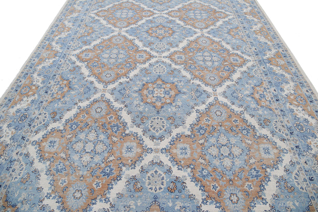Hand Knotted Fine Ziegler Wool Rug 8' 7" x 11' 9" - No. AT17764