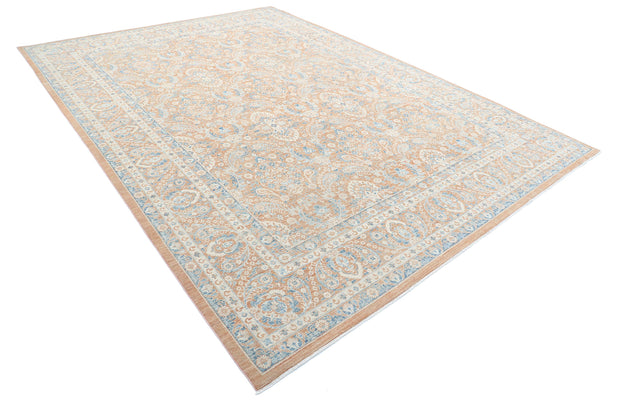 Hand Knotted Fine Ziegler Wool Rug 8' 9" x 12' 0" - No. AT90021