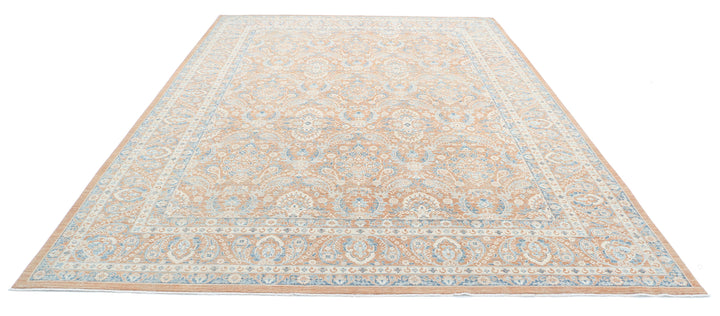Hand Knotted Fine Ziegler Wool Rug 8' 9" x 12' 0" - No. AT90021