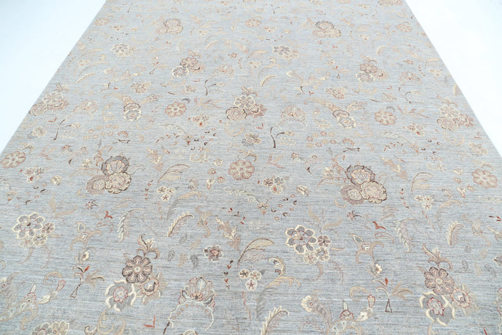 Hand Knotted Artemix Wool & Silk Rug 8' 9" x 11' 4" - No. AT88802