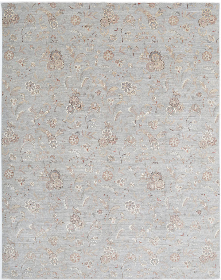 Hand Knotted Artemix Wool & Silk Rug 8' 9" x 11' 4" - No. AT88802