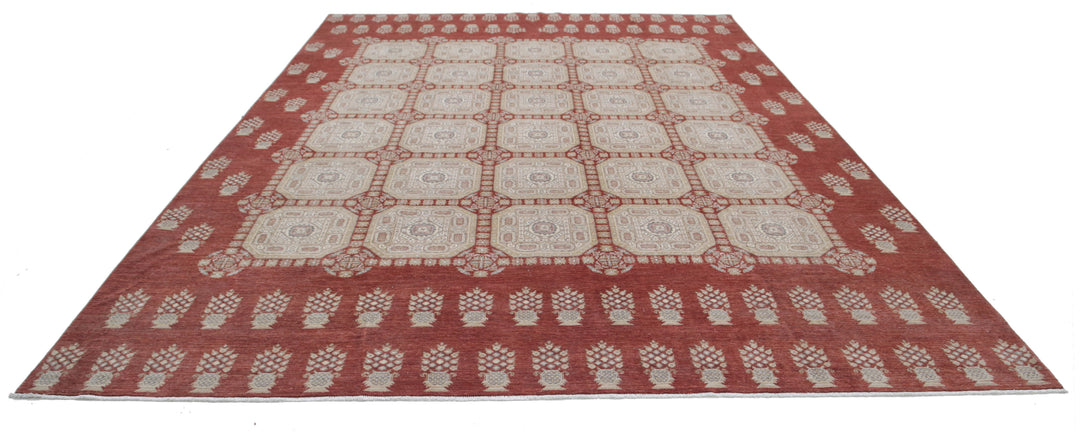 Hand Knotted Fine Ziegler Wool Rug 9' 9" x 13' 4" - No. AT97592