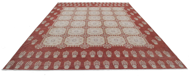 Hand Knotted Fine Ziegler Wool Rug 9' 9" x 13' 4" - No. AT97592