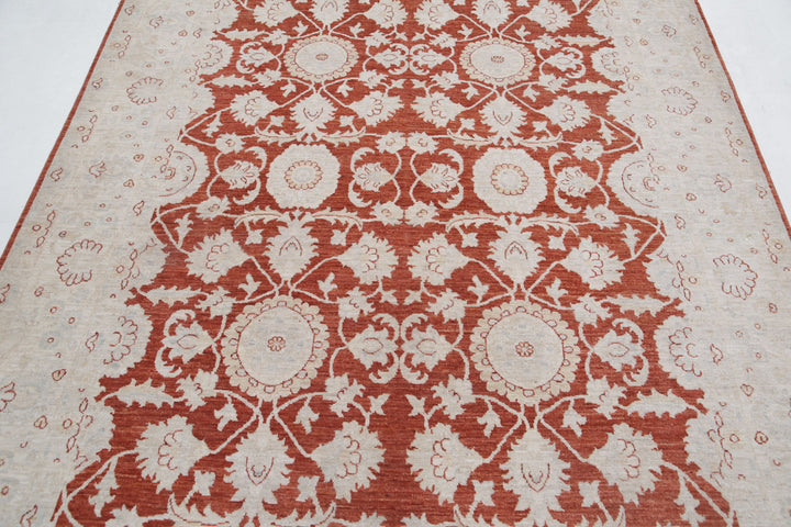 Hand Knotted Fine Ziegler Wool Rug 6' 4" x 9' 0" - No. AT93381