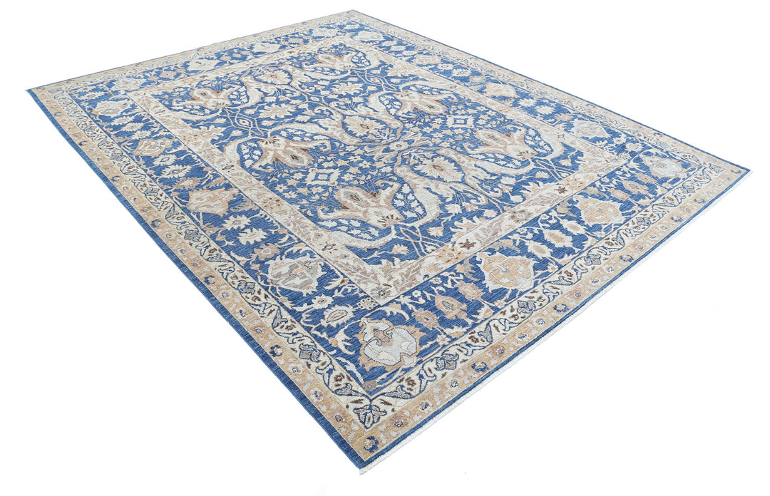 Hand Knotted Fine Ziegler Wool Rug 7' 10" x 9' 9" - No. AT59746