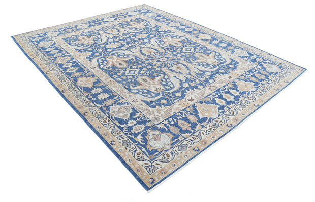 Hand Knotted Fine Ziegler Wool Rug 7' 10" x 9' 9" - No. AT59746