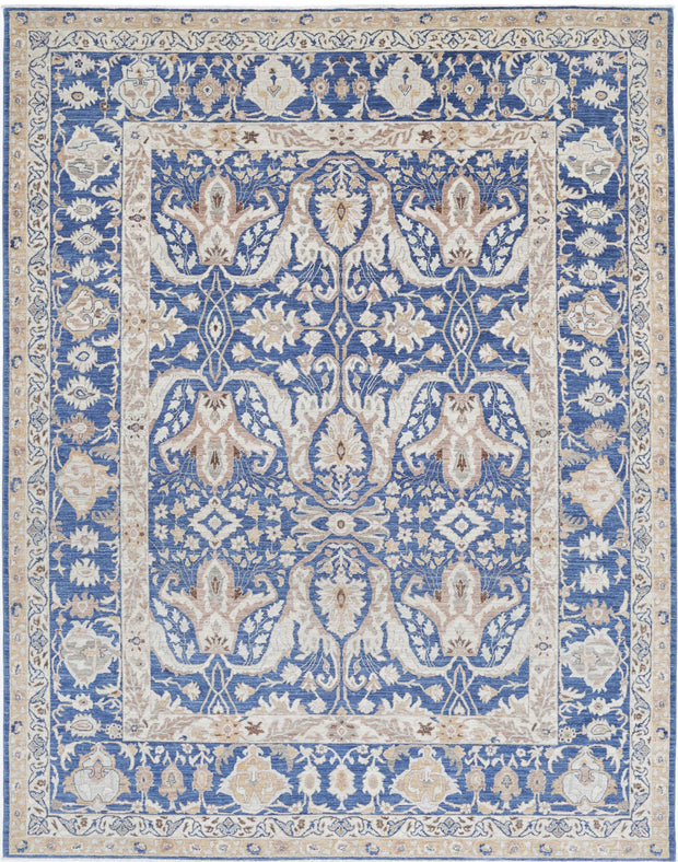 Hand Knotted Fine Ziegler Wool Rug 7' 10" x 9' 9" - No. AT59746