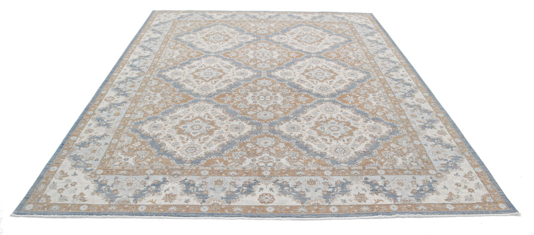 Hand Knotted Fine Ziegler Wool Rug 8' 1" x 9' 8" - No. AT33912