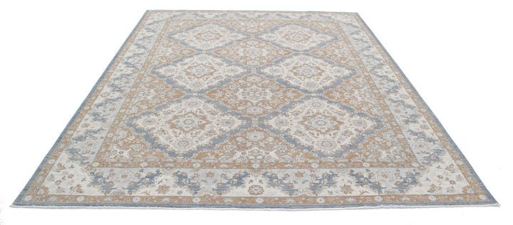 Hand Knotted Fine Ziegler Wool Rug 8' 1" x 9' 8" - No. AT33912