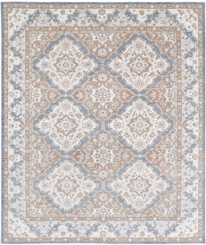 Hand Knotted Fine Ziegler Wool Rug 8' 1" x 9' 8" - No. AT33912