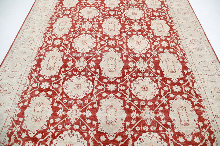 Hand Knotted Fine Ziegler Wool Rug 7' 11" x 9' 9" - No. AT64200