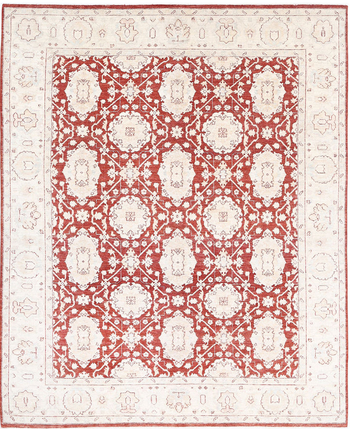 Hand Knotted Fine Ziegler Wool Rug 7' 11" x 9' 9" - No. AT64200