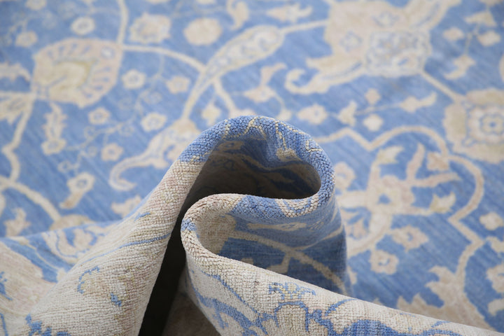 Hand Knotted Fine Ziegler Wool Rug 6' 7" x 9' 6" - No. AT98557