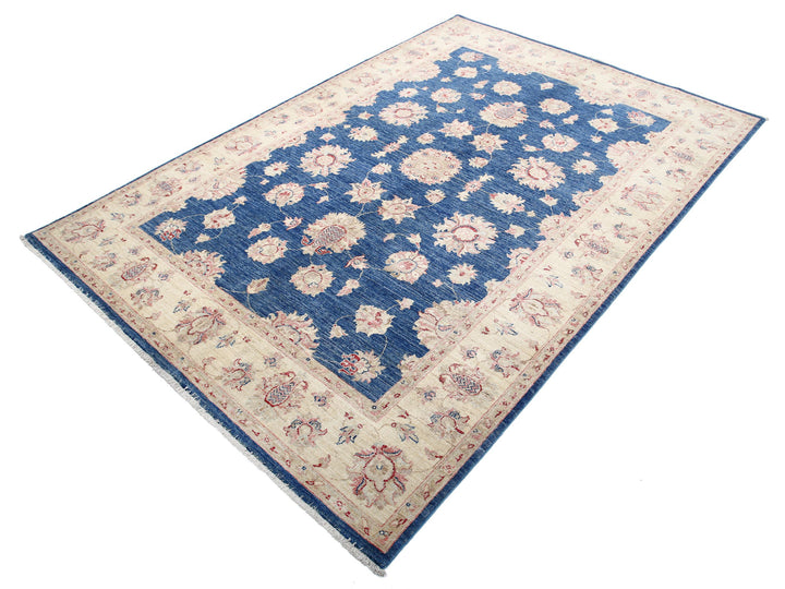 Hand Knotted Fine Ziegler Wool Rug 5' 5" x 7' 11" - No. AT19854
