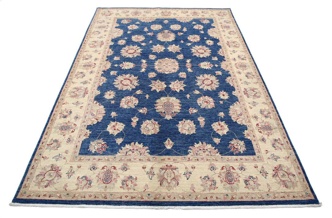 Hand Knotted Fine Ziegler Wool Rug 5' 5" x 7' 11" - No. AT19854