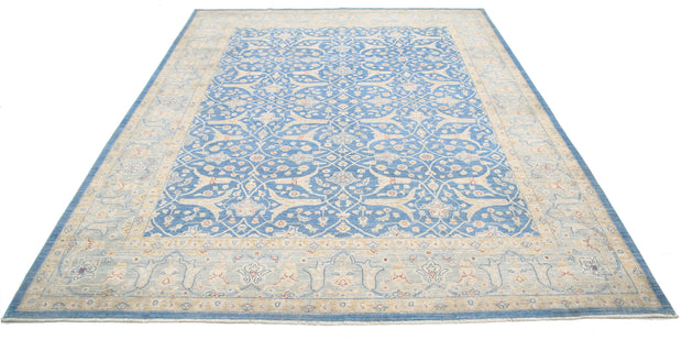 Hand Knotted Fine Ziegler Wool Rug 7' 7" x 9' 3" - No. AT18537