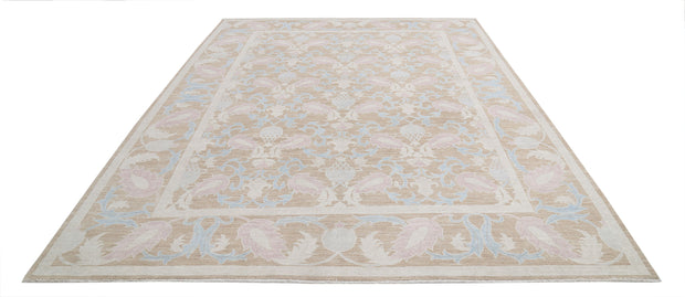 Hand Knotted Ziegler Tabriz Wool Rug 8' 9" x 11' 9" - No. AT26690