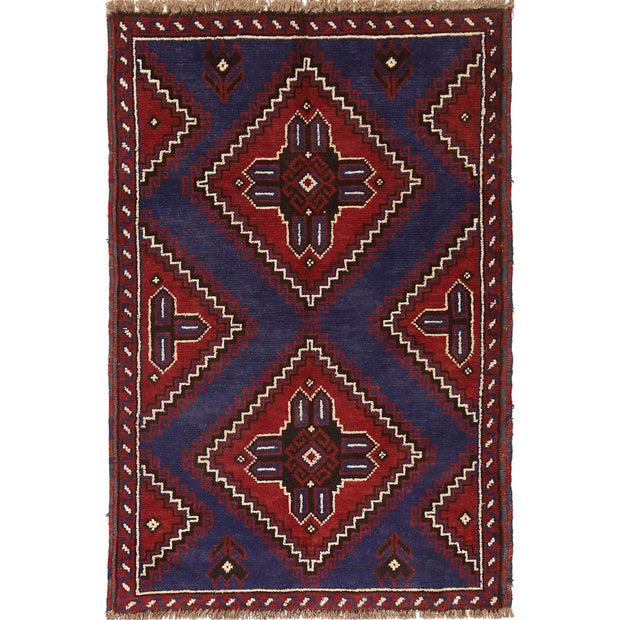 Baluchi Rug 2'8" x 4'3" - No. AL14373