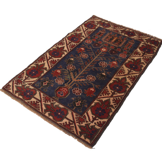 Baluchi Rug 3'2" x 4'7" - No. AL42987