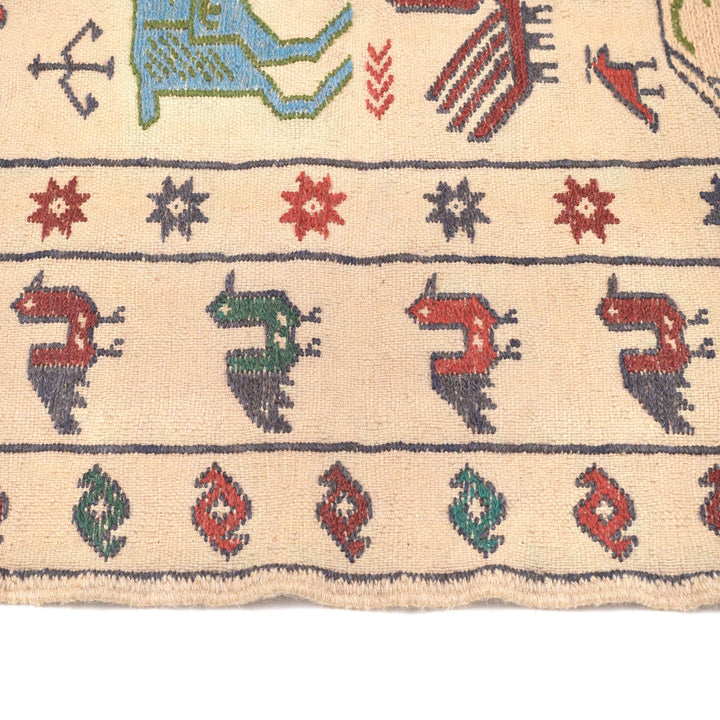 Soumak Kilim 4' 1" x 6' 1" - No. AL87655