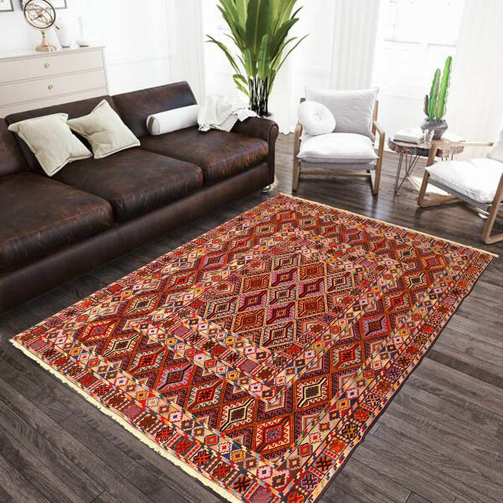 Nakhunak Kilim 4' 6" x 6' 1" - No. AL34567