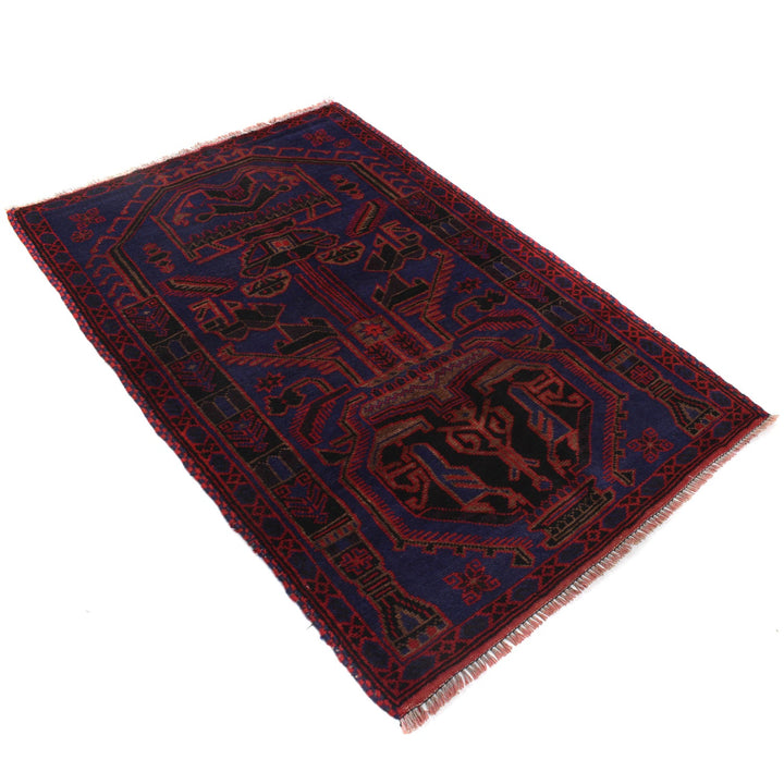 Baluchi Rug 3' 4" x 5' 3" - No. AL69554