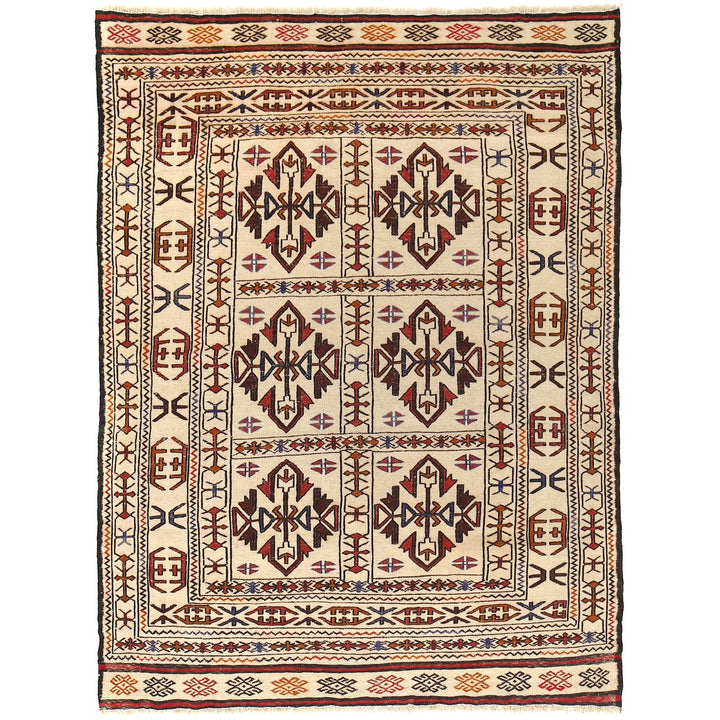 Soumak Kilim 4' 3" x 6' 2" - No. AL28786