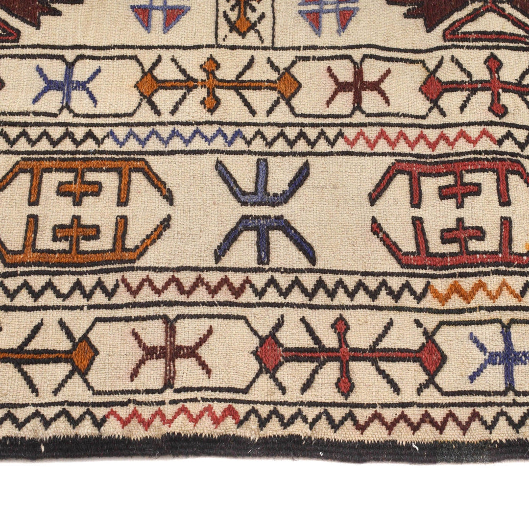 Soumak Kilim 4' 3" x 6' 2" - No. AL28786