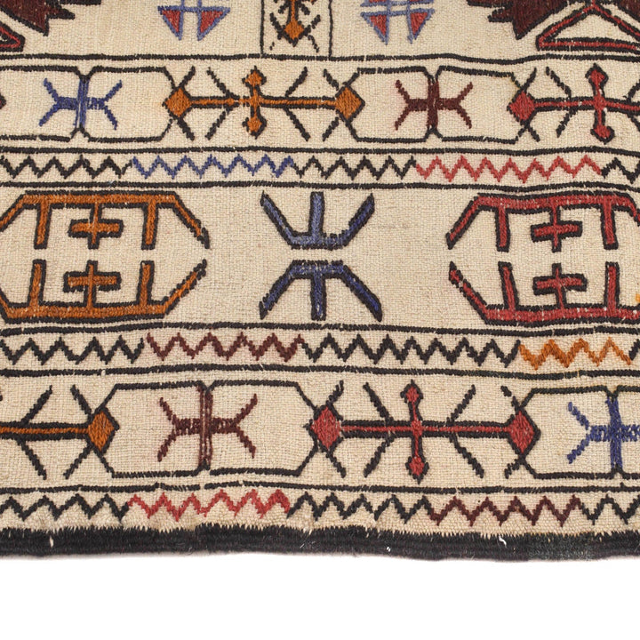 Soumak Kilim 4' 3" x 6' 2" - No. AL28786