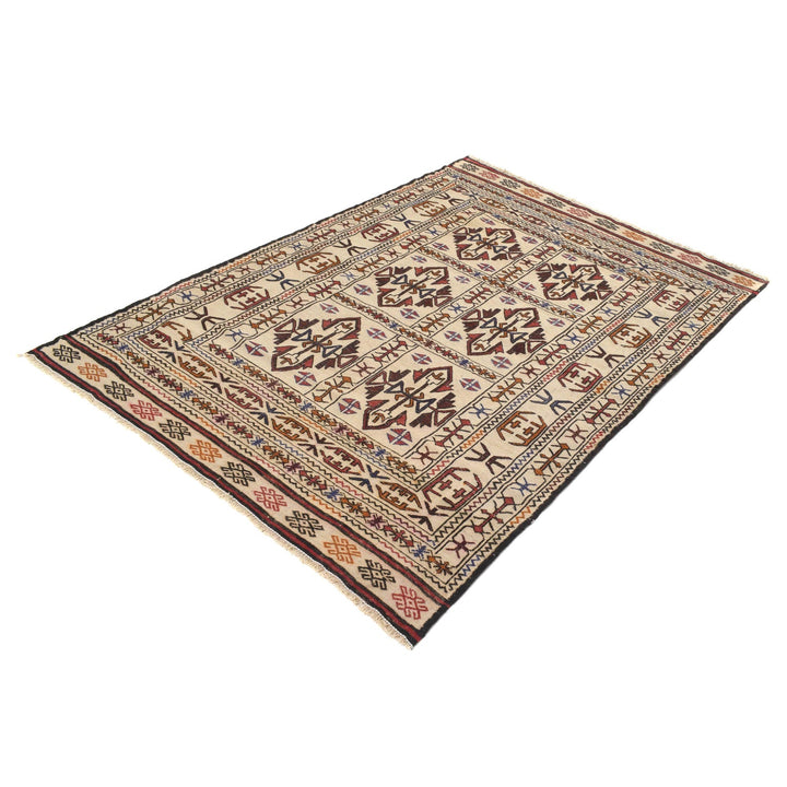 Soumak Kilim 4' 3" x 6' 2" - No. AL28786