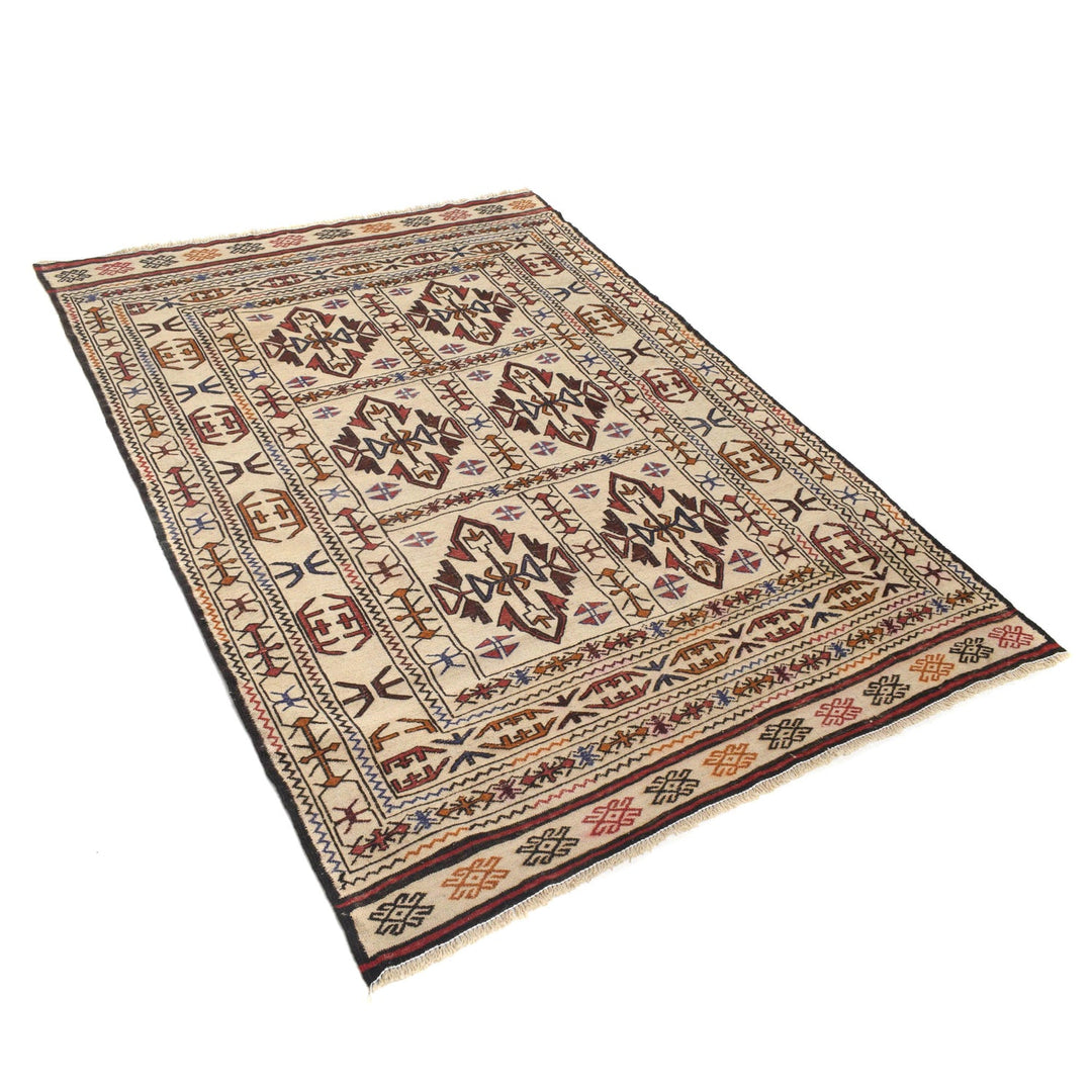 Soumak Kilim 4' 3" x 6' 2" - No. AL28786