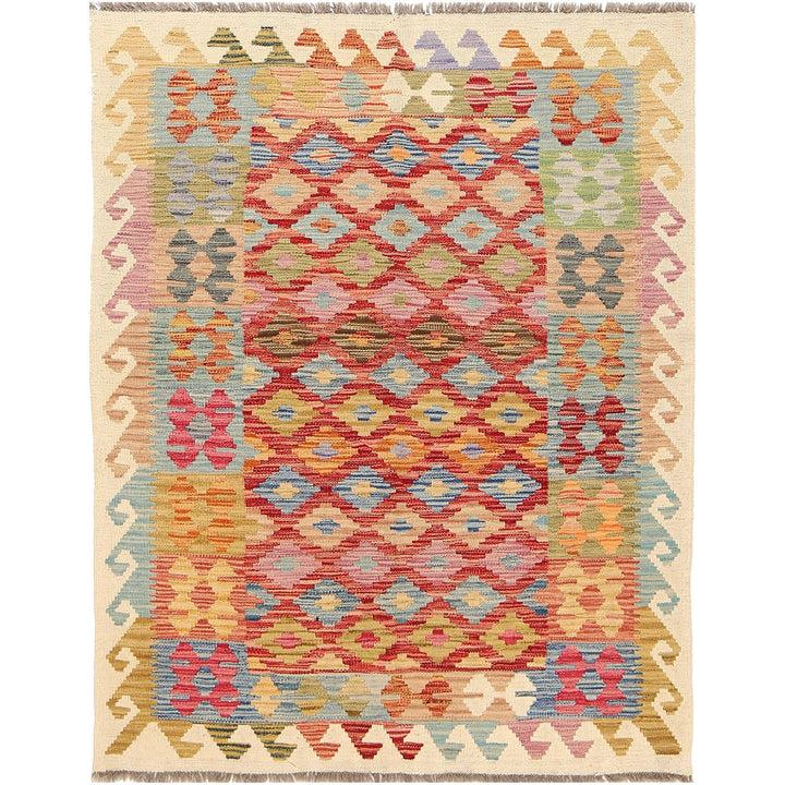 Vegetable Kilim 4' 1" x 5' 6" - No. AL49347