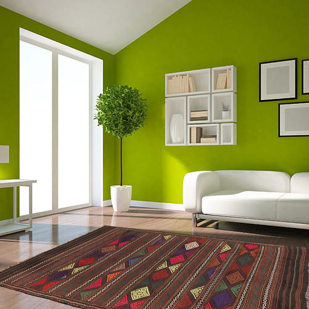 Laghari Kilim 3' 6" x 5' 1" - No. AL24713