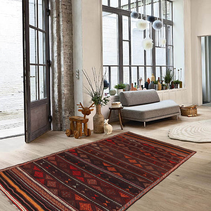 Laghari Kilim 4' 5" x 7' 8" - No. AL33692