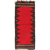 Red Afghan Sufra Kilim Rug 1'7" x 4'1" Flat-Weave