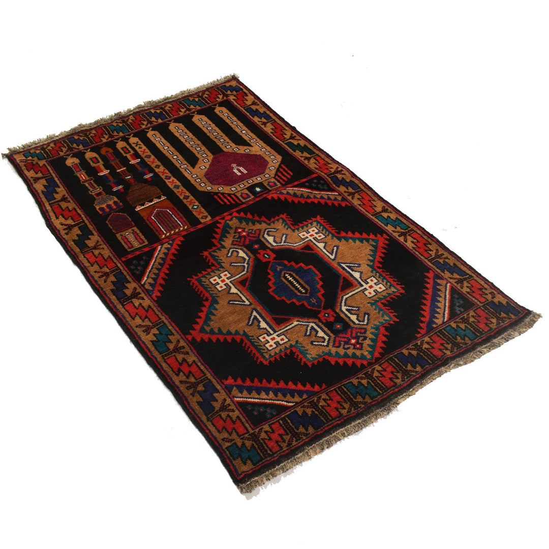 Baluchi Rug 2' 8" x 4' 8" - No. AL40035