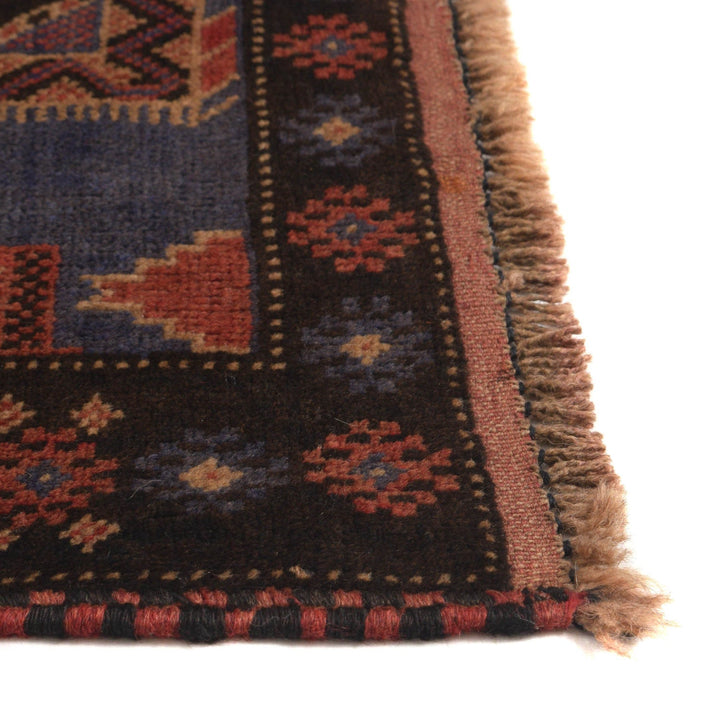 Afghan Prayer Rug 3'1" x 4'5" Hand-Knotted view