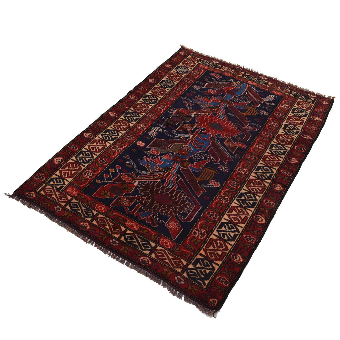 Baluchi Rug 3' 1" x 4' 4" - No. AL65499