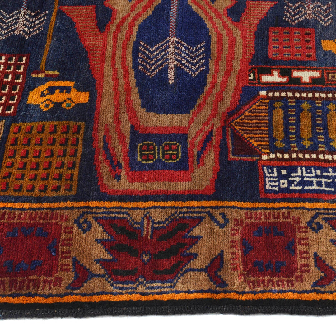 Pictorial Rug 4' 2" x 6' 8" - No. AL23711