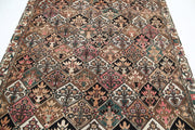 Hand Knotted Vintage Persian Bakhtiari Wool Rug 6' 7" x 9' 6" - No. AT46187