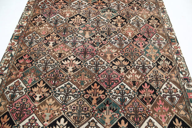 Hand Knotted Vintage Persian Bakhtiari Wool Rug 6' 7" x 9' 6" - No. AT46187
