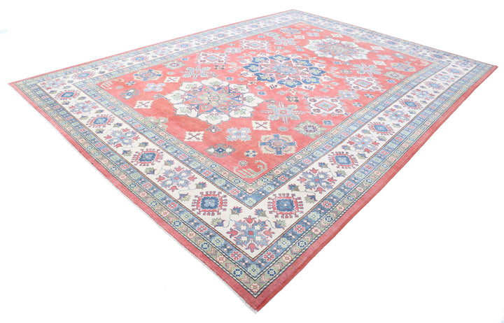 Hand Knotted Tribal Kazak Wool Rug 10' 0" x 13' 8" - No. AT37822