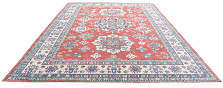 Hand Knotted Tribal Kazak Wool Rug 10' 0" x 13' 8" - No. AT37822
