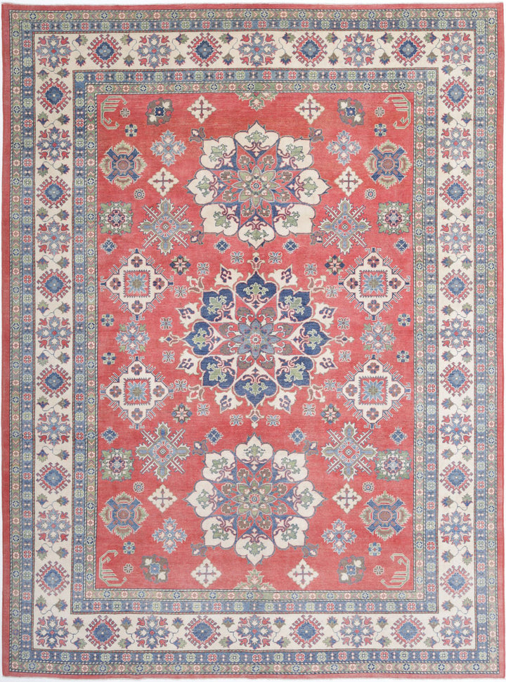 Hand Knotted Tribal Kazak Wool Rug 10' 0" x 13' 8" - No. AT37822